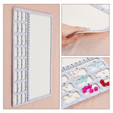 Felt Bead Design Boards, Rectangle, Silver, 28.2x36.6x0.8cm