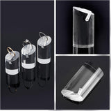 Acrylic Ring Displays, for Finger Ring Display Stands, Column, Clear, 2.5x2~4.7cm