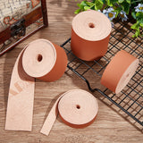 2M Flat Microfiber Imitation Leather Cord, for Clothes Decor, Camel, 49.5mm, about 2.19 Yards(2m)/Roll