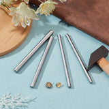 4Pcs 4 Style Metal Steel Snap Button Fastener Hand Punch  Installation Tools, Platinum, 9.7~10x0.6~0.8cm, 1pc/style