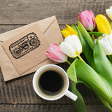 1 Sheet Custom PVC Plastic Clear Stamps, with 1Pc Carbon Steel Cutting Dies Stencils, for DIY Scrapbooking, Photo Album Decorative, Cards Making, Vehicle, Stamps: 160x110x3mm, Stencils: 159x108x0.8mm