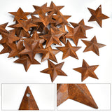 Iron Pendants, Rusting, Star, Saddle Brown, 47x47x4mm, Hole: 1mm