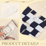 Acrylic Knitting Board, for Sock Making, White, 16.9x2.4~3.9x0.4cm, 4pcs/set