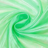 Laser Polyester Fabric, for Stage Show Decoration, Light Green, 1500x0.1mm