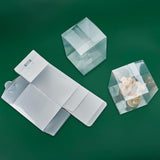 15Pcs Rectangle Transparent Plastic PVC Box Gift Packaging, Waterproof Folding Box, for Toys & Molds, Clear, Box: 10x10x14.2cm, 15pcs
