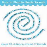 2 Strands Natural Apatite Beads Strands, Round, 4.5mm, Hole: 0.7mm, about 83~106pcs/strand, 14.76~18.78 inch(37.5~47.7cm)