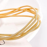 Copper French Wire, Gimp Wire, for DIY Accessories Jewelry Making, Real 18K Gold Plated, 200x1.6mm