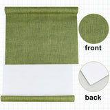 1Pc DIY Polyester Fabrics, with Paper Back, for Book Binding, Olive, 430x1000x0.3mm