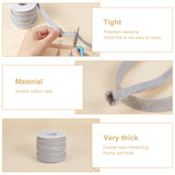 7 Bundles 7 Styles Flat Polycotton Hollow Cord, Shoeslace Making, Clothes Accessories, Mixed Color, 10mm, about 10.94 Yards(10m)/Bundle, 1 color/bundle