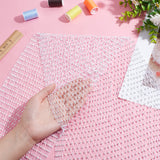 Soft Stretch Mesh Fabric Elastic Net with Rhinestone, for Clothing Bag Making Party Decorations , White, 13x0.25cm