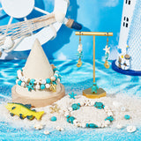 DIY Jewelry Making Finding Kit, Indcluding Synthetic Mixed Gemstone & Glass Pearl Beads, Alloy Pendants, Brass Jump Rings, Acrylic Cabochons, Turtle & Starfish & Shell & Flat Round, 292Pcs/box