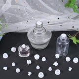 24Pcs 4 Style Silicone Bottle Seal Plug, Reusable Replacement Bottle Stopper, White, 11~19x9~11mm, Pin: 7~15mm, 6pcs/style