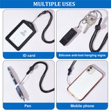 DIY Pendant Decoration Kits, 3Pcs Adjustable Polyester Neck Lanyard, with 15Pcs Ring Silicone Pendant & 5Pcs Silicone Anti-Lost Hanging Signs, Mixed Color, 13~768x3~27x3.2~11mm