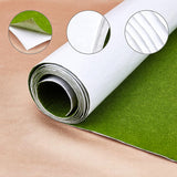 Polyester Felt Sticker, Self Adhesive Fabric, Rectangle, Light Green, 40x0.1cm, 2m/roll