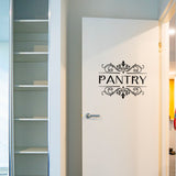 PVC Wall Stickers, for Pantry Decoration, Floral Pattern, 326x400mm