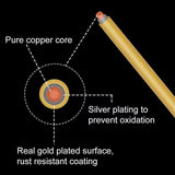 Round Craft Copper Wire, Light Gold, 0.8mm, 20 Gauge