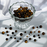 200Pcs 4 Style Grade AB Natural Tiger Eye Beads, Round, 50pcs/style