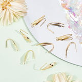 100Pcs 316 Stainless Steel Earring Hooks, with Horizontal Loops, Ear Wire, Golden, 20.5x4.5mm, Hole: 1.2mm