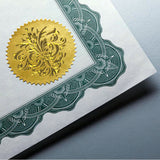 Self Adhesive Gold Foil Embossed Stickers, Medal Decoration Sticker, Others, 5x5cm