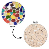 Porcelain Cabochons, Mosaic Tile Supplies for DIY Crafts, Plates, Picture Frames, Flowerpots, Handmade Jewelry, Nuggets, Mixed Color, 24~40x15~30x6mm, about 80pcs/260g