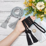 2Pcs 2 Style Polyester Tassel Big Pendant Decorations, for Graduation Ceremony, Mixed Color, 1630~1700x3.5~7mm, 1Pc/style