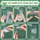 Foldable Transparent PVC Boxes, for Craft Candy Packaging Wedding Party Favor Gift Boxes, Rectangle, Clear, 16x7.05cm