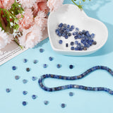 1 Strand Natural Sodalite Beads Strands, Flat Round/Disc, Heishi Beads, 4x2mm, Hole: 1mm, about 169pcs/strand, 14.96''(38cm)