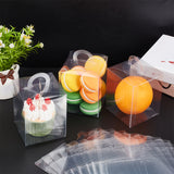 Transparent Plastic Gift Boxes, Rectangle, Clear, 8x8x10cm