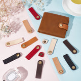 12Pcs 6 Colors Purse Locks, Leather Snap Closure, with Antique Bronze Iron Clasp, Mixed Color, 7.5x2.1x0.9cm, Hole: 3mm, 2pcs/color