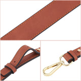 Microfiber Eco-Friendly Imitation Leather Shoulder Strap, with Alloy Swivel Clasps, for Bag Straps Replacement Accessories, Saddle Brown, 102x3.7x0.35cm, Clasp: 59x27x7.5mm