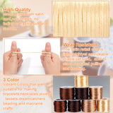 8 Roll 8 Styles Nylon Rattail Satin Cord, Beading String, for Chinese Knotting, Jewelry Making, Coconut Brown, 1~2mm, about 10.93 yards(10m)/roll~32.8 yards(30m)/roll, 1 roll/style