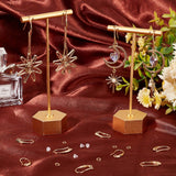 30Pcs Brass Earring Hooks, with Horizontal Loop, Cadmium Free & Nickel Free & Lead Free, with 30Pcs Open Jump Rings & 100Pcs Plastic Ear Nuts, Real 18K Gold Plated, 19x10x2mm, Hole: 2mm, Pin: 1mm