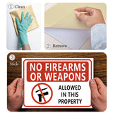 Waterproof PVC Warning Sign Stickers, Rectangle, Sign Pattern, 25x17.5cm
