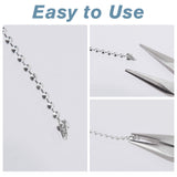 30Pcs 925 Sterling Silver Bead Tips, Calotte Ends, Clamshell Knot Cover, Silver, 5x6.7x1.4mm, Hole: 1mm, Inner Diameter: 2.3mm