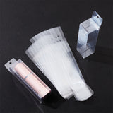 Rectangle Transparent Plastic PVC Box Gift Packaging, Waterproof Folding Box, Clear, Finish Product: 2.5x2.5x8.7cm