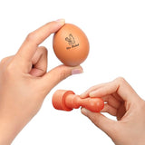 5Pcs 5 Styles Plastic Rubber Stamps with Wood Handles, DIY Egg Drawing Stamps, Egg, 55x20mm, Pattern: 18mm, 1pc/style