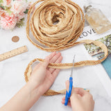 12.5M Polyester Twisted Lip Cord Trim, Twisted Trim Cord Rope Ribbon for Home Decoration, Upholstery, DIY Handmade Crafts, Wheat, 5/8 inch(16mm), about 13.67 Yards(12.5m)/pc