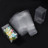 30Pcs Rectangle Transparent Plastic PVC Box Gift Packaging, Waterproof Folding Box, for Toys & Molds, Clear, Box: 5x5x10.1cm