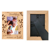 Natural Wood Photo Frames, for Tabletop Display Photo Frame, Rectangle, Leaf, 218x168mm, Inner Diameter: 142x90mm