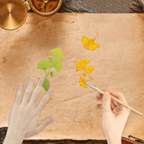 Custom PVC Plastic Clear Stamps, for DIY Scrapbooking, Photo Album Decorative, Cards Making, Stamp Sheets, Film Frame, Ginkgo Leaf, 160x110x3mm