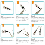 DIY Earring Making, with Glass Bead, Non-magnetic Synthetic Hematite Bead, Natural Coconut Bead, Brass Acrylic Rhinestone Spacer Bead and Brass Earring Hook, Mixed Color, 11x7x3cm, about 146pcs/set