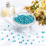 8 Strands Synthetic Turquoise Beads Strands, Dyed, Round, Dark Cyan, 6mm, Hole: 0.8mm