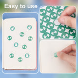 50Pcs 2 Styles Customized Round Dot PVC Decorative Stickers, Waterproof Self-Adhesive Decals for Daily Plan, DIY Scrapbooking, Sports Themed Pattern, 100x85mm, Sticker: 12.5x12.5mm, 25pcs/style