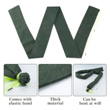 3Pcs Custom Rectangle Canvas Flood Control Protection Sand Bags, Drawstring Bag, Green, 200x10.5~11.6cm