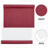 1Pc DIY Polyester Fabrics, with Paper Back, for Book Binding, Dark Red, 430x1000mm