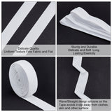 Non-slip Transparent Silicone Polyester Elastic Band, Soft Rubbers Elastic Belt, DIY Sewing Underwear Accessories, White, 25mm