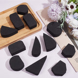 EVA Mug Handle Forms, Handle Molds, for Ceramic Cup Making, Mixed Shapes, Black, 2.9~5x4.3~8.5x1.75cm, 12pcs/set