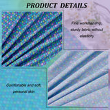 Fish Scale Pattern Polyester-Cotton Fabric, for DIY Bag Cloth Accessories, Mauve, 1482x1000x0.2mm