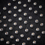 Round 925 Sterling Silver Beads, Silver, 2mm, Hole: 0.9mm, 100Pcs/box