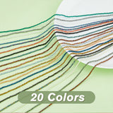 20 Strands 20 Colors Electroplate Glass Beads Strands, Full Plated, Faceted, Rondelle, Mixed Color, 2x1.5mm, Hole: 0.6mm, about 220pcs/Strand, 14.57~14.76 inch(37~37.5cm), 1strand/color